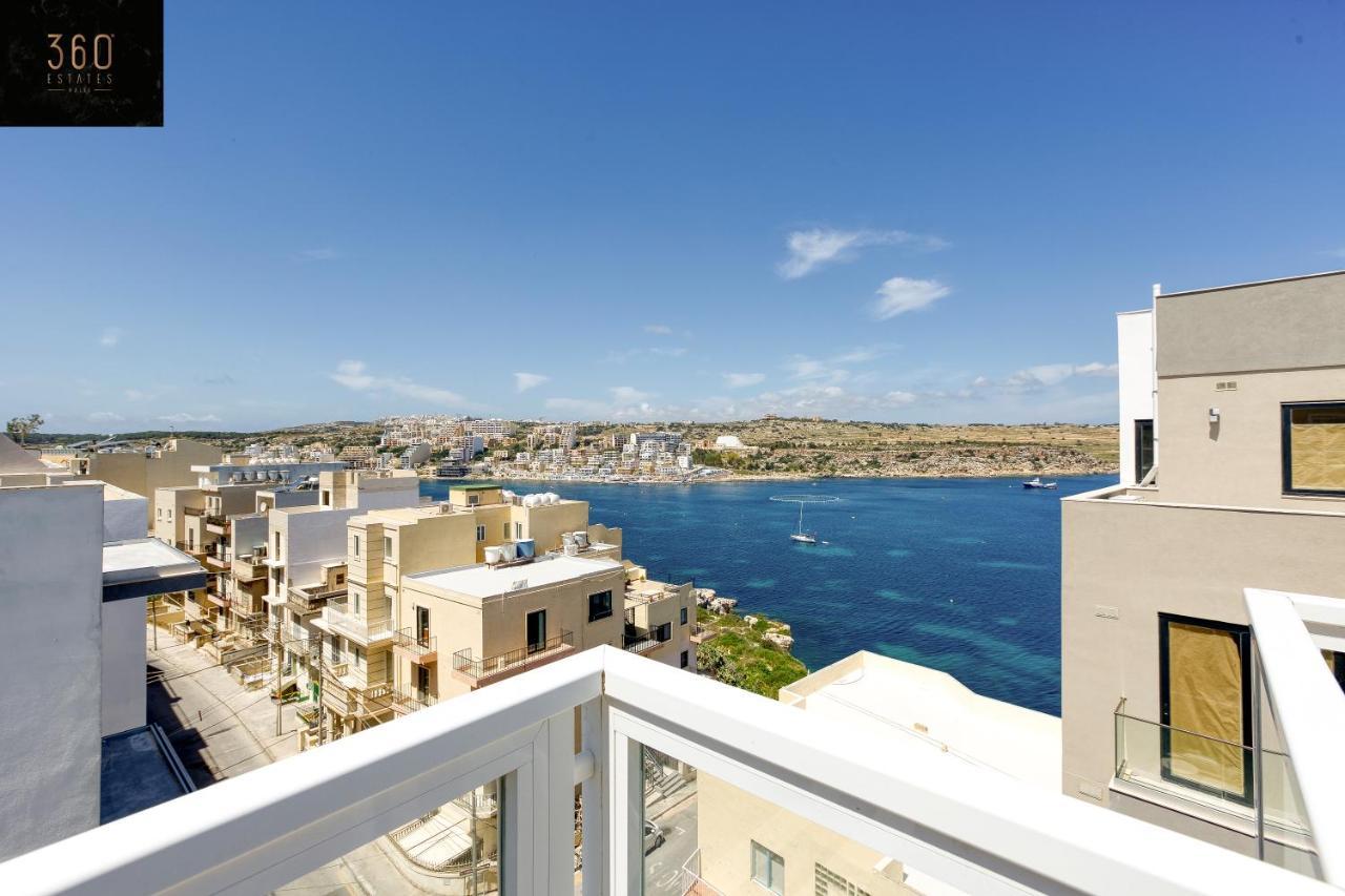 Lux Sea Front Penthouse With Breathtaking Views In St Pauls By 360 Estates Apartment St. Paul's Bay Exterior photo